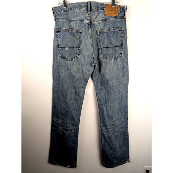 Vintage Abercrombie and Fitch Mens Jeans Baxter 34 x34 Low rise/slim Waist 36" - Picture 4 of 16
